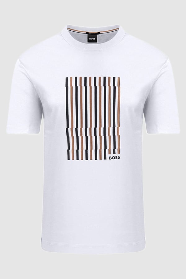 ΜΠΛΟΥΖΑ T-SHIRT BOSS - 100 ΛΕΥΚΟ